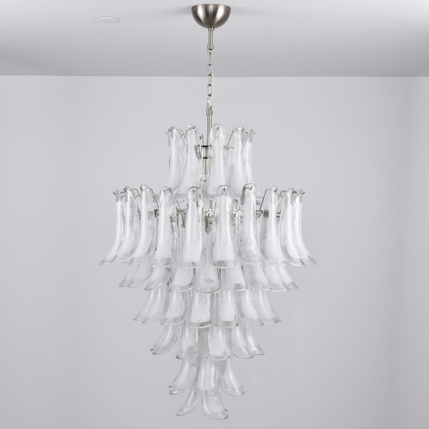 White Cloud Glass Petals Chandelier - YIOSI