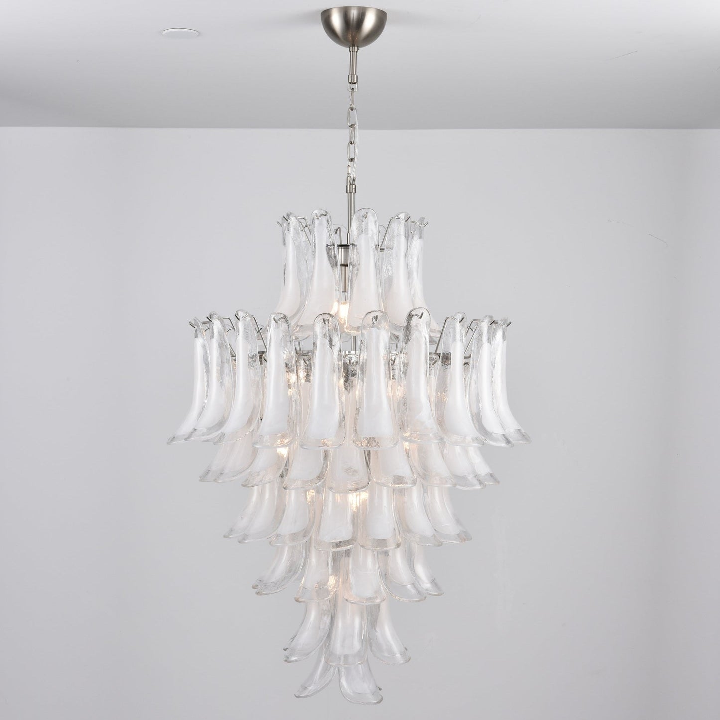 White Cloud Glass Petals Chandelier - YIOSI