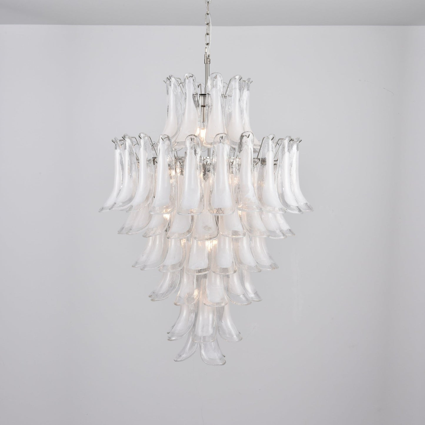 White Cloud Glass Petals Chandelier - YIOSI