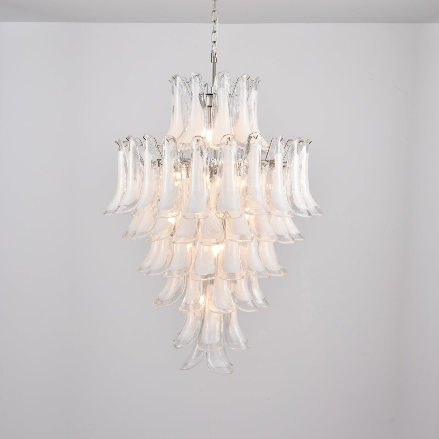 White Cloud Glass Petals Chandelier - YIOSI