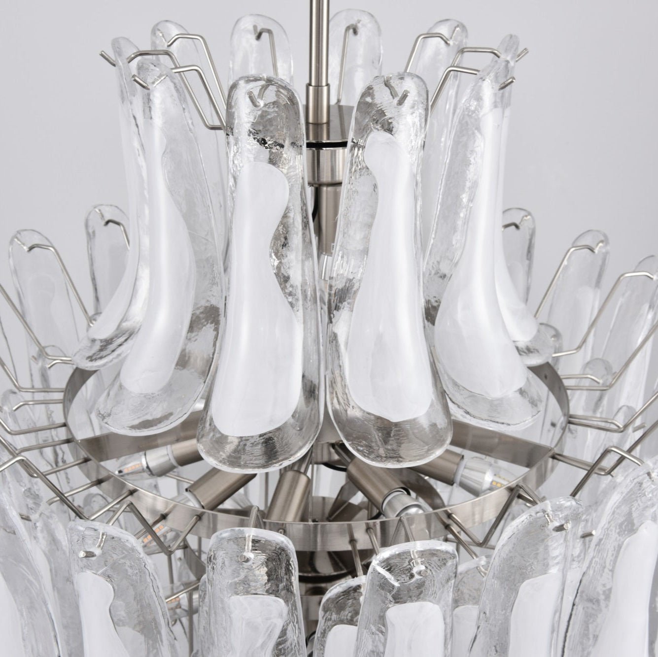 White Cloud Glass Petals Chandelier - YIOSI