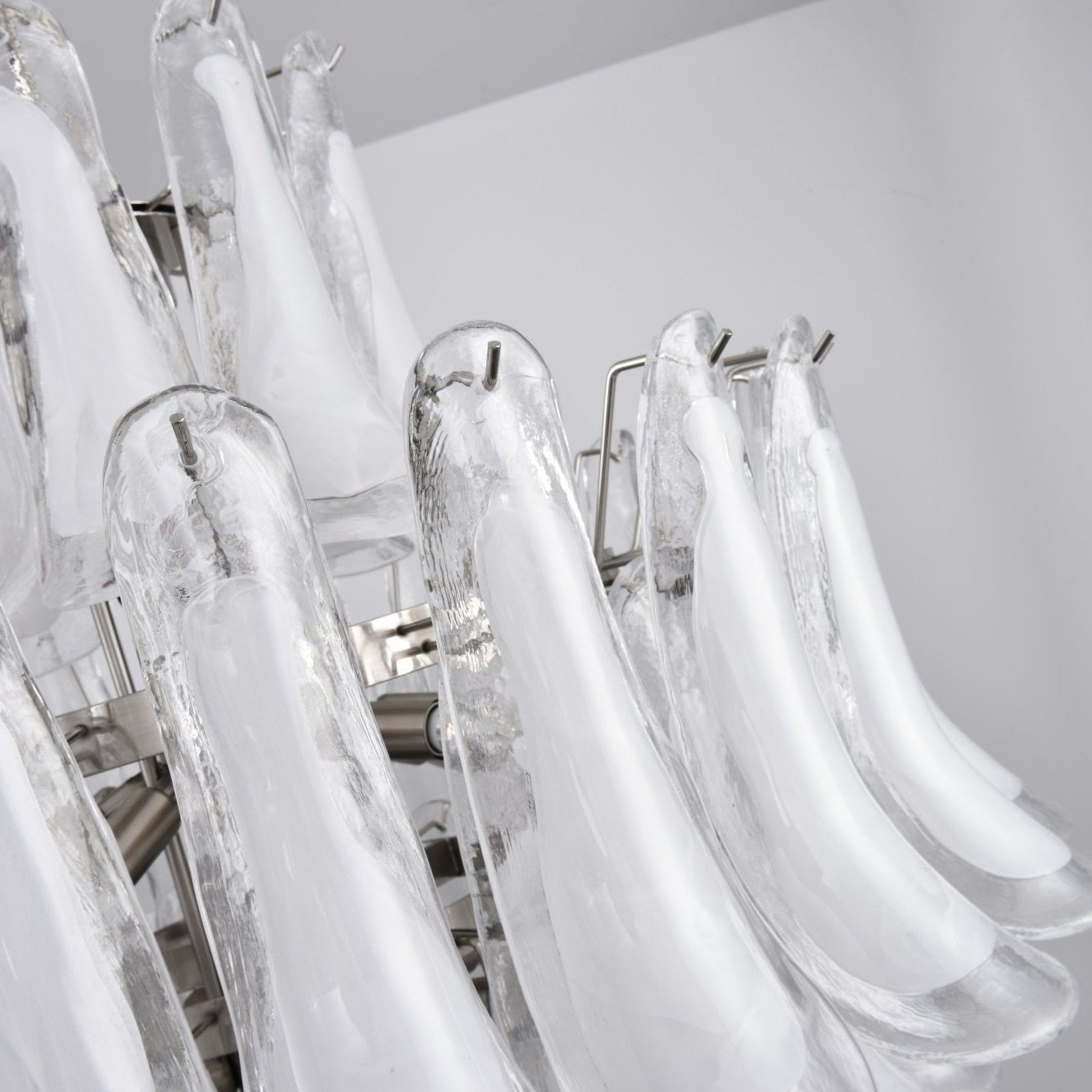 White Cloud Glass Petals Chandelier - YIOSI