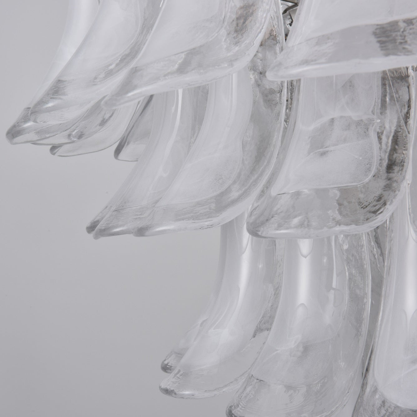 White Cloud Glass Petals Chandelier - YIOSI