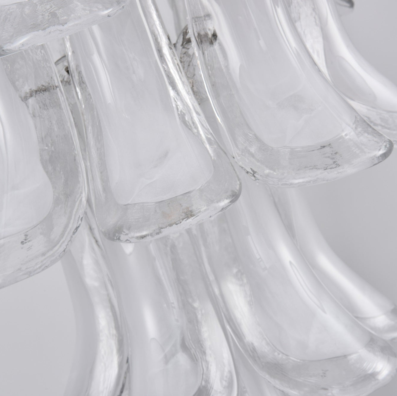 White Cloud Glass Petals Chandelier - YIOSI