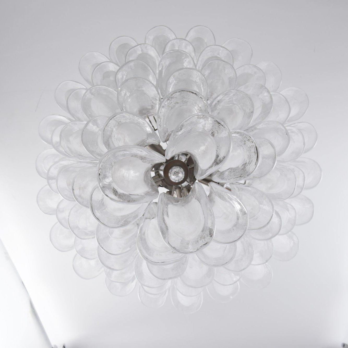 White Cloud Glass Petals Chandelier - YIOSI