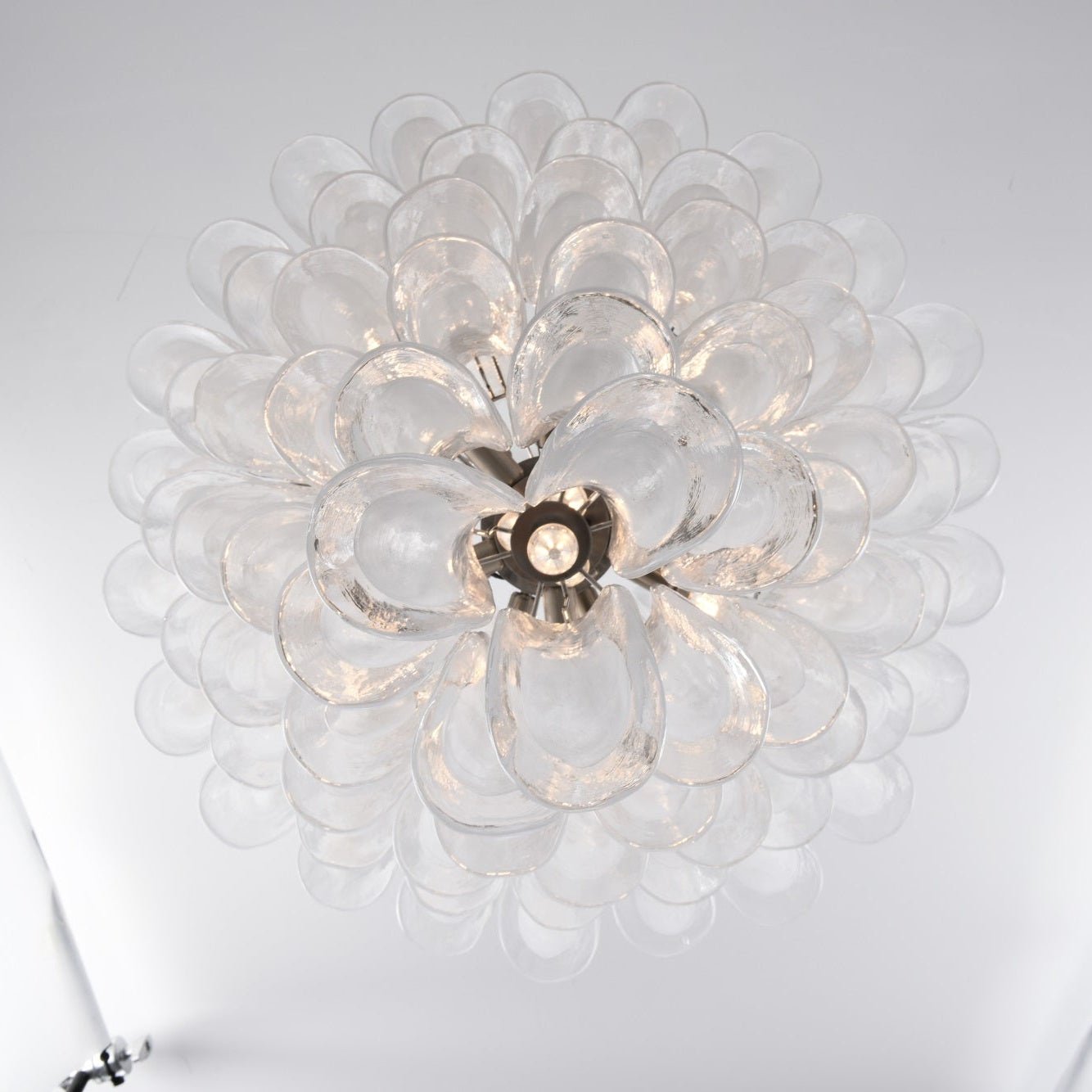 White Cloud Glass Petals Chandelier - YIOSI