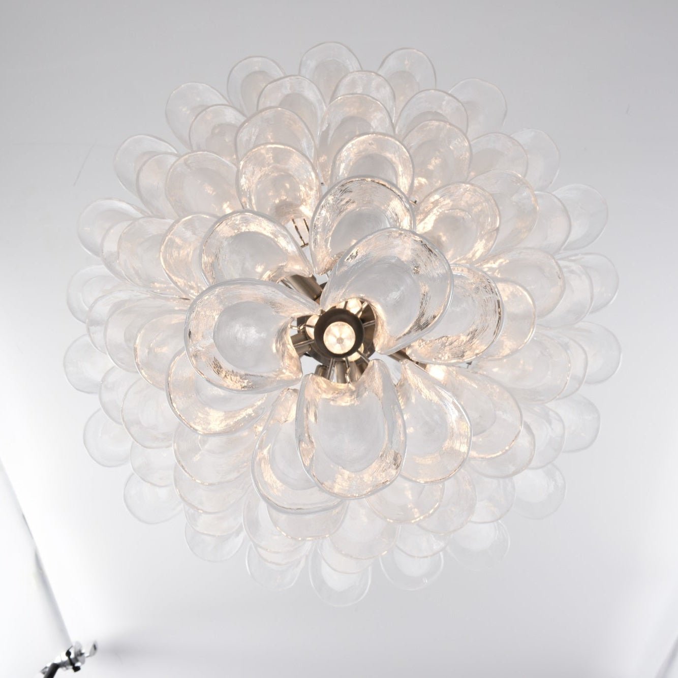 White Cloud Glass Petals Chandelier - YIOSI