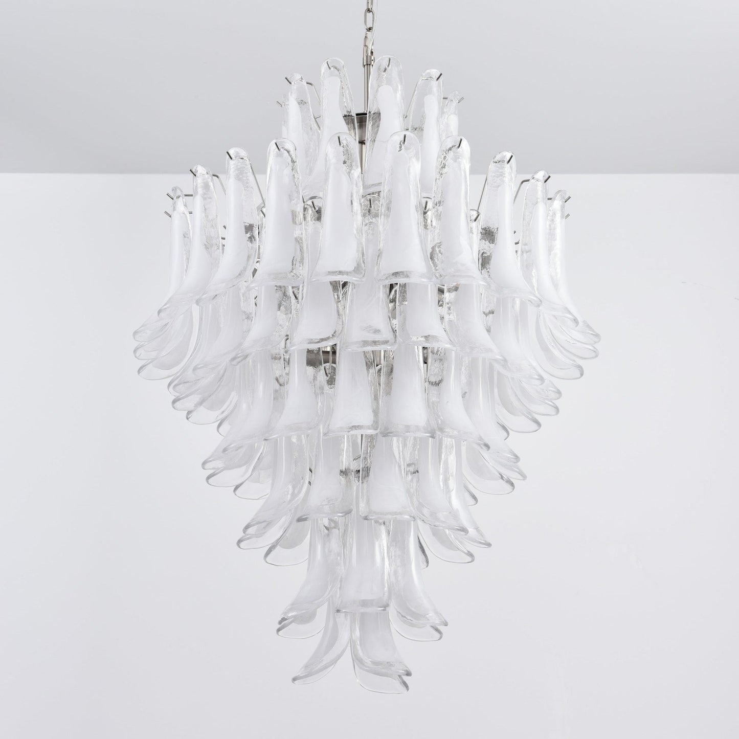 White Cloud Glass Petals Chandelier - YIOSI