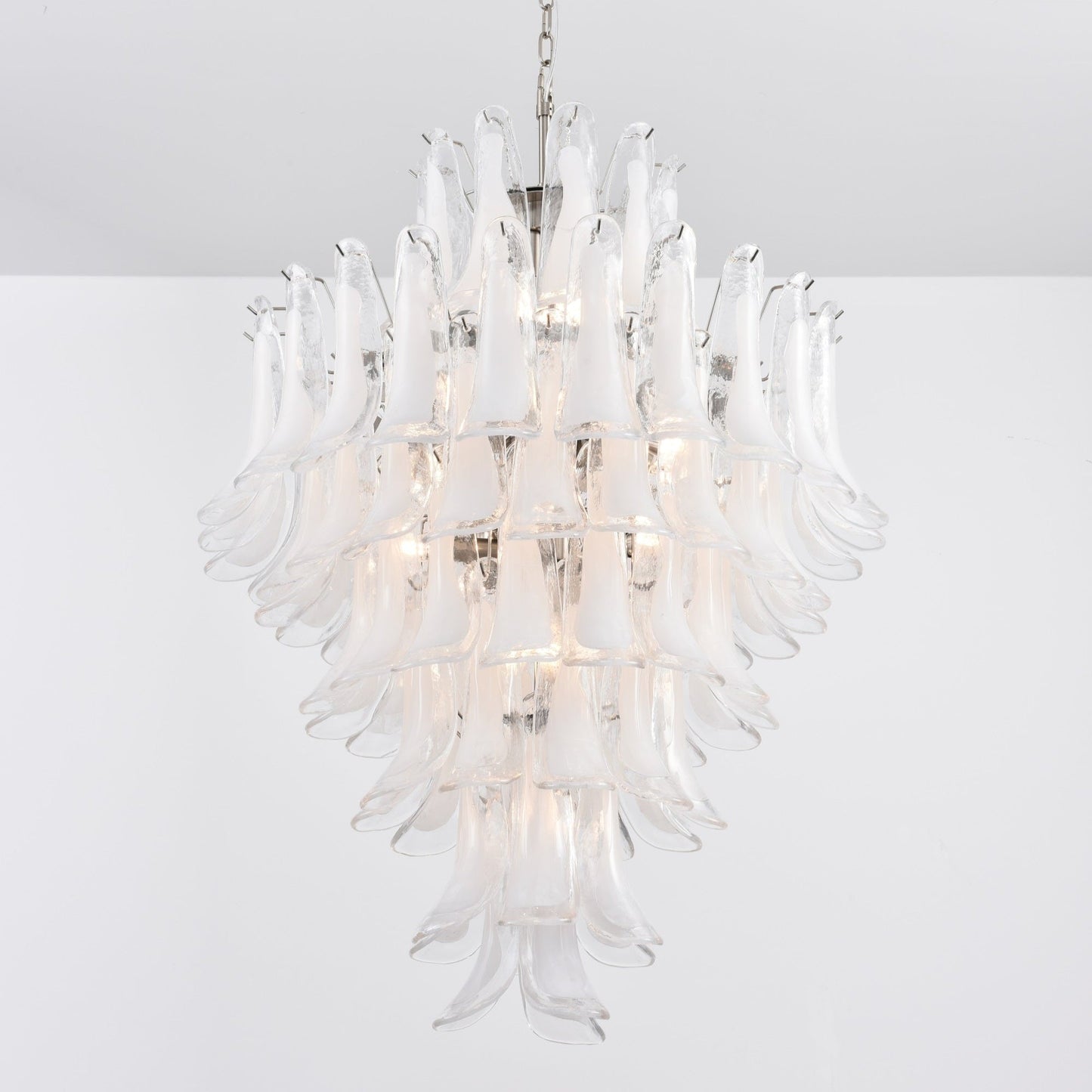 White Cloud Glass Petals Chandelier - YIOSI
