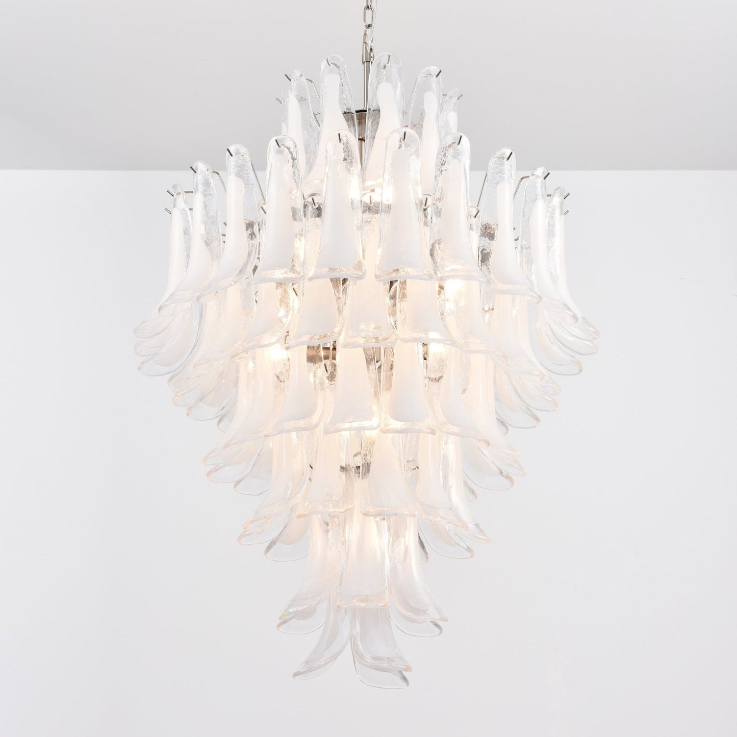 White Cloud Glass Petals Chandelier - YIOSI
