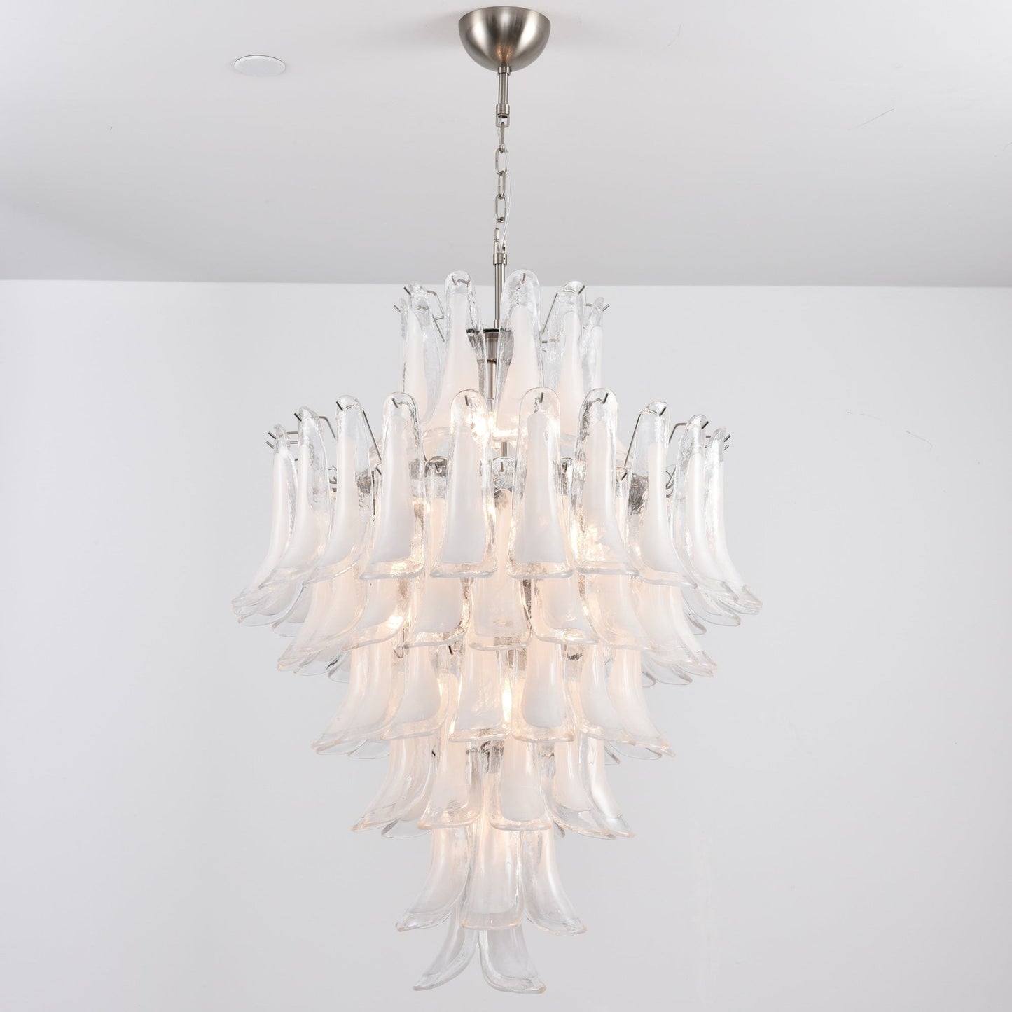 White Cloud Glass Petals Chandelier - YIOSI