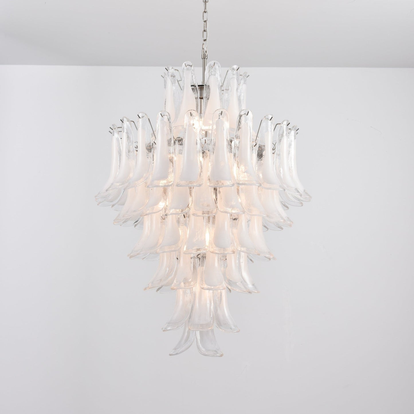 White Cloud Glass Petals Chandelier - YIOSI