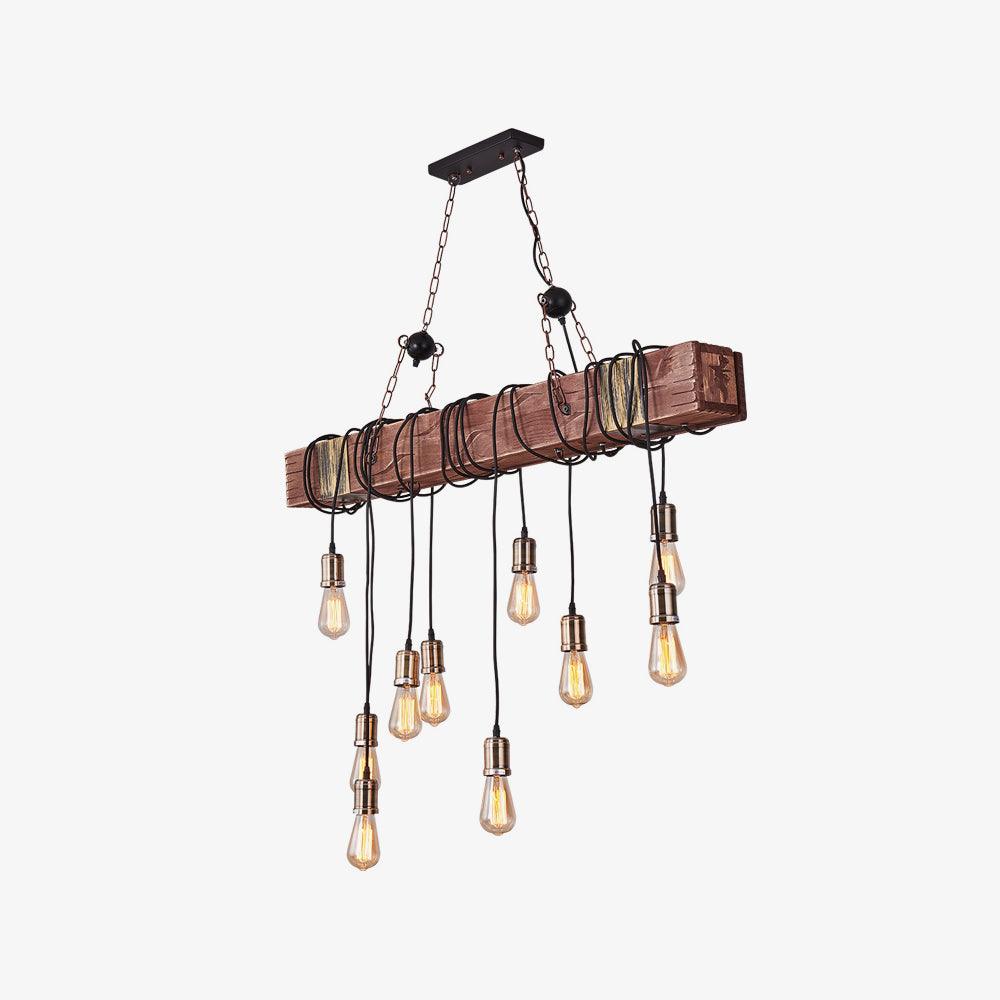 Wood Hanging Multi Chandelier - YIOSI