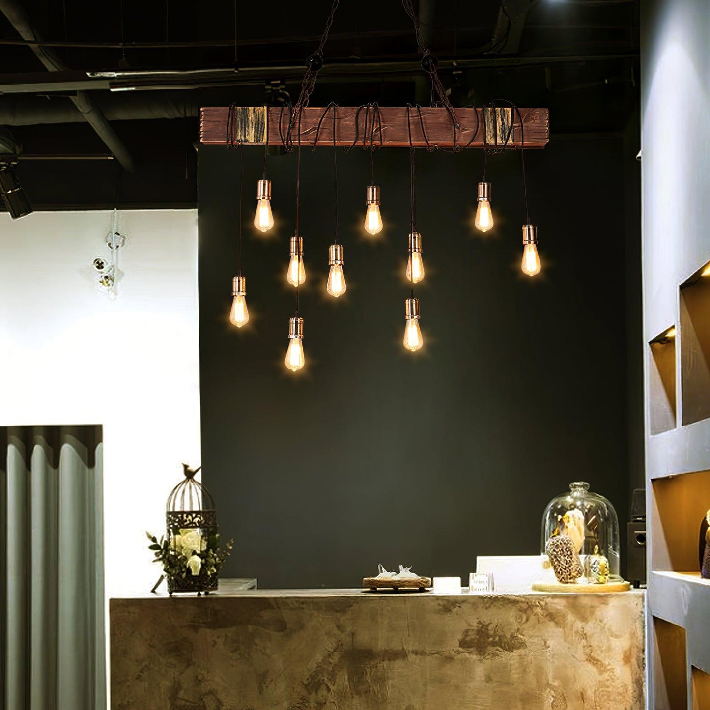 Wood Hanging Multi Chandelier - YIOSI