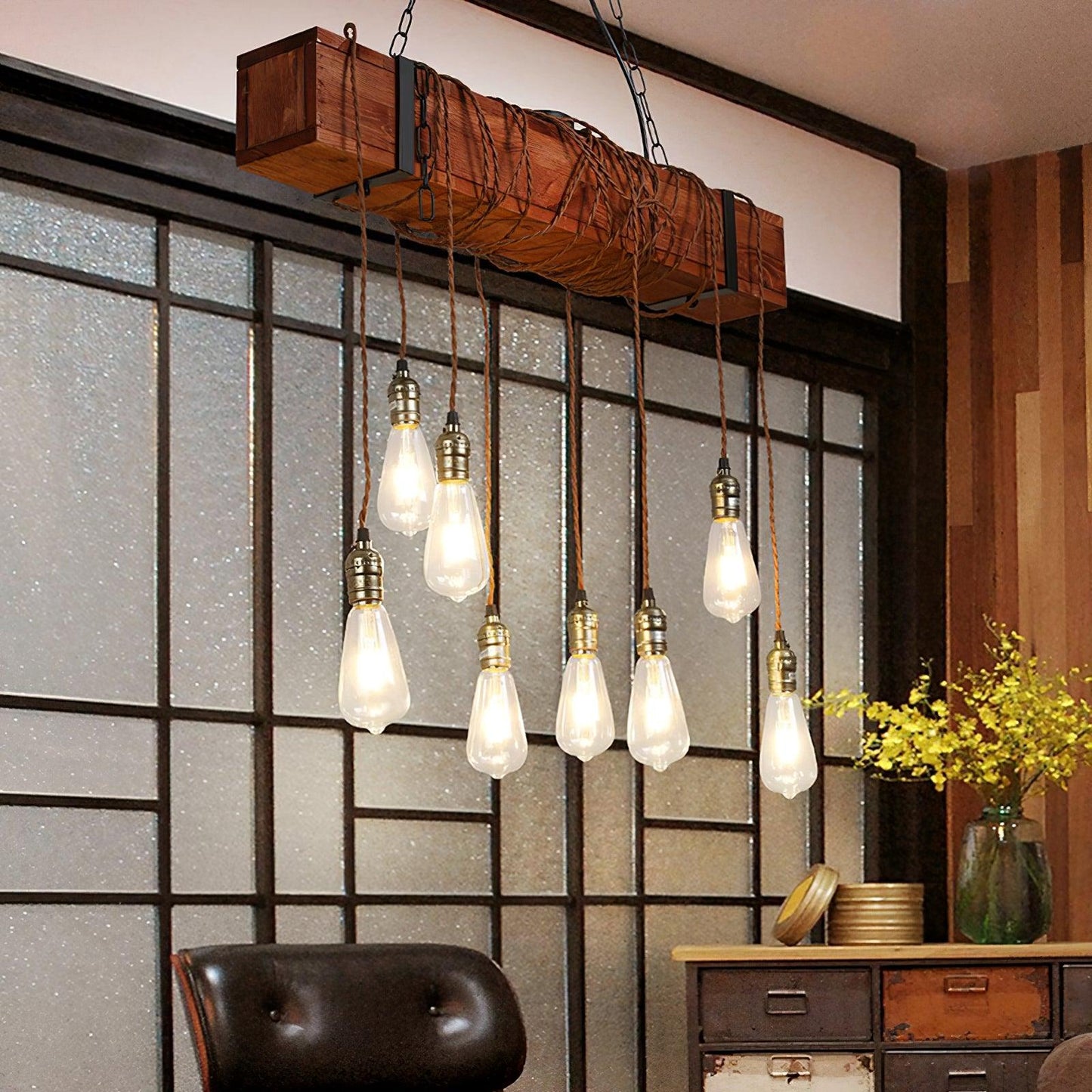 Wood Hanging Multi Chandelier - YIOSI