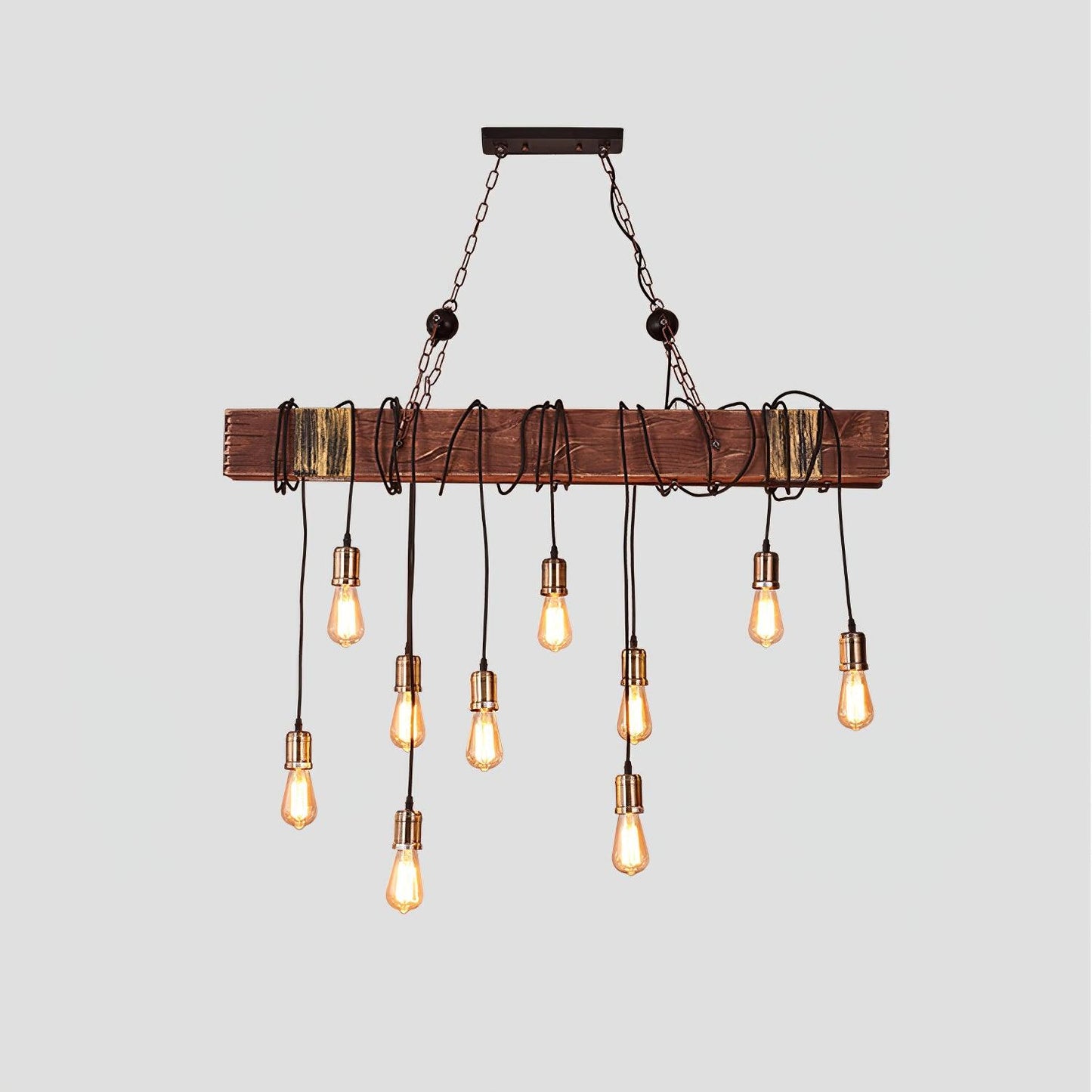 Wood Hanging Multi Chandelier - YIOSI