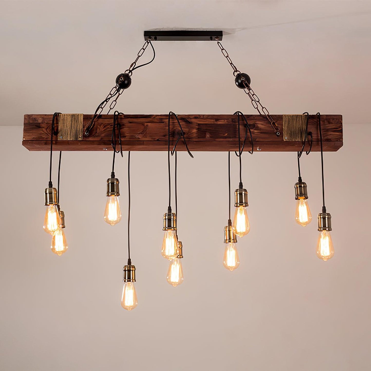 Wood Hanging Multi Chandelier - YIOSI