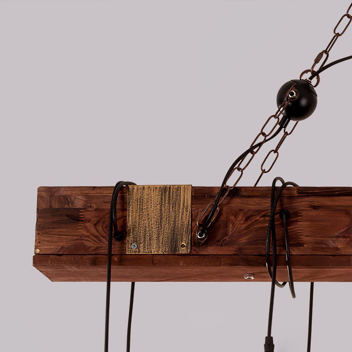 Wood Hanging Multi Chandelier - YIOSI