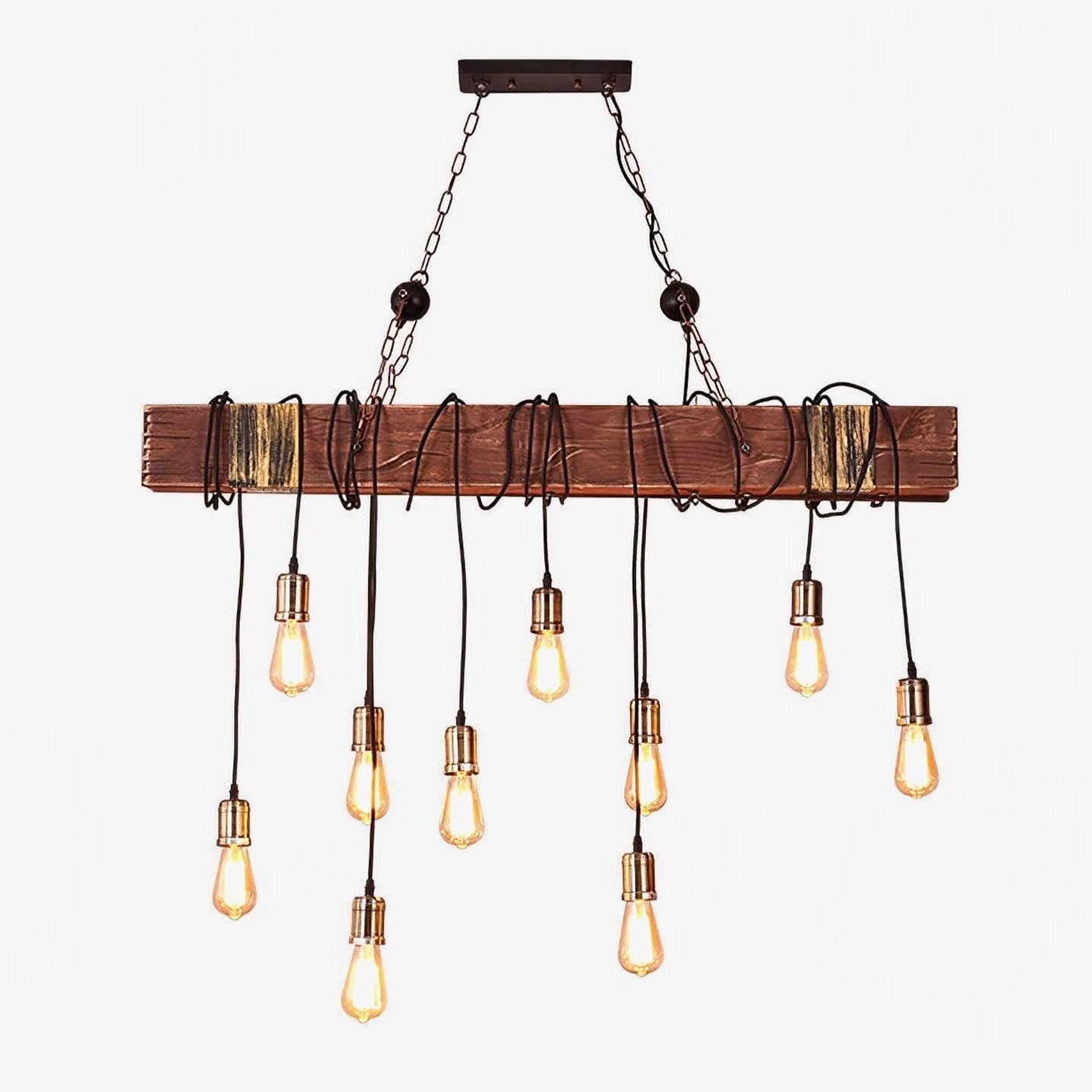 Wood Hanging Multi Chandelier - YIOSI