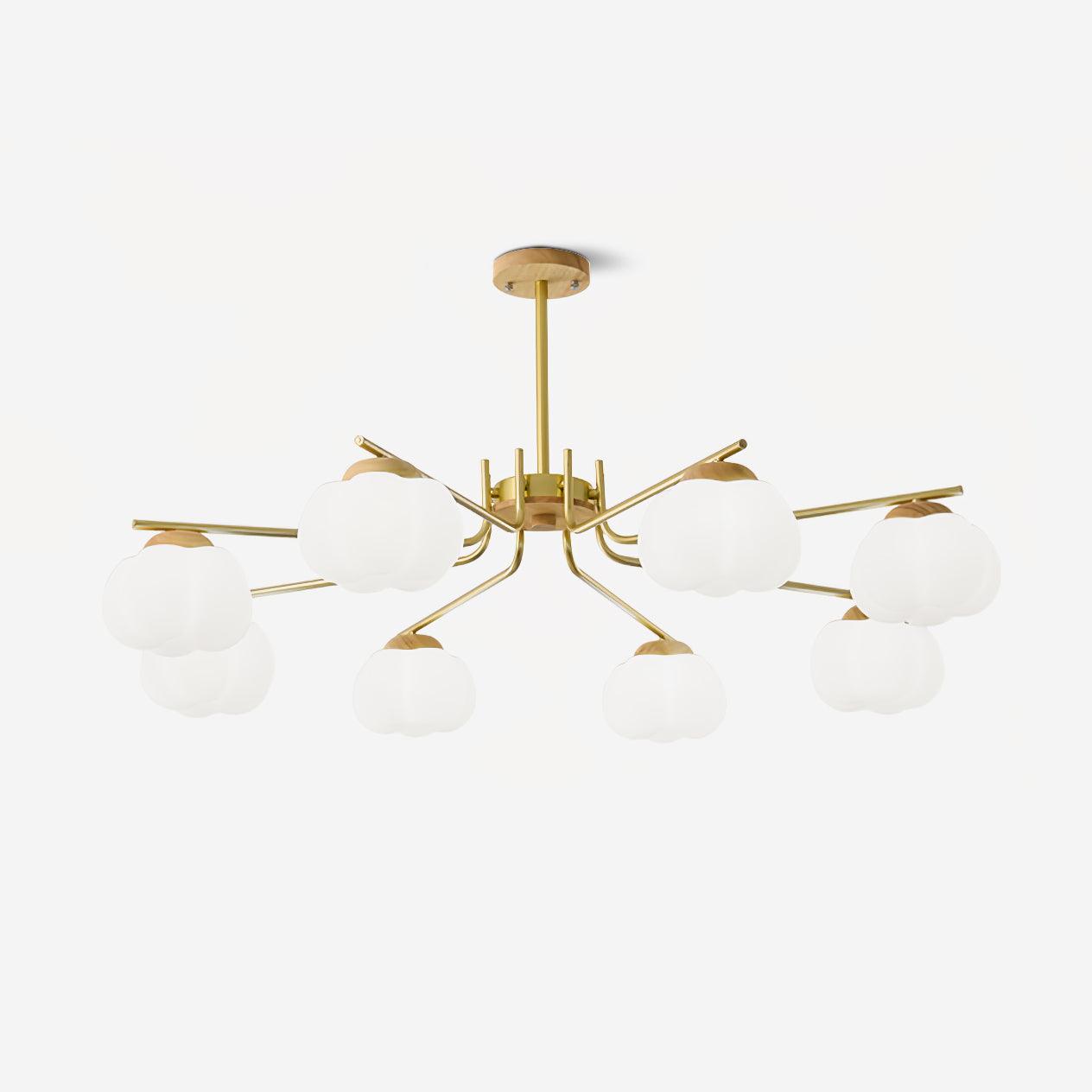 Plastic Cotton Balls Chandelier - YIOSI