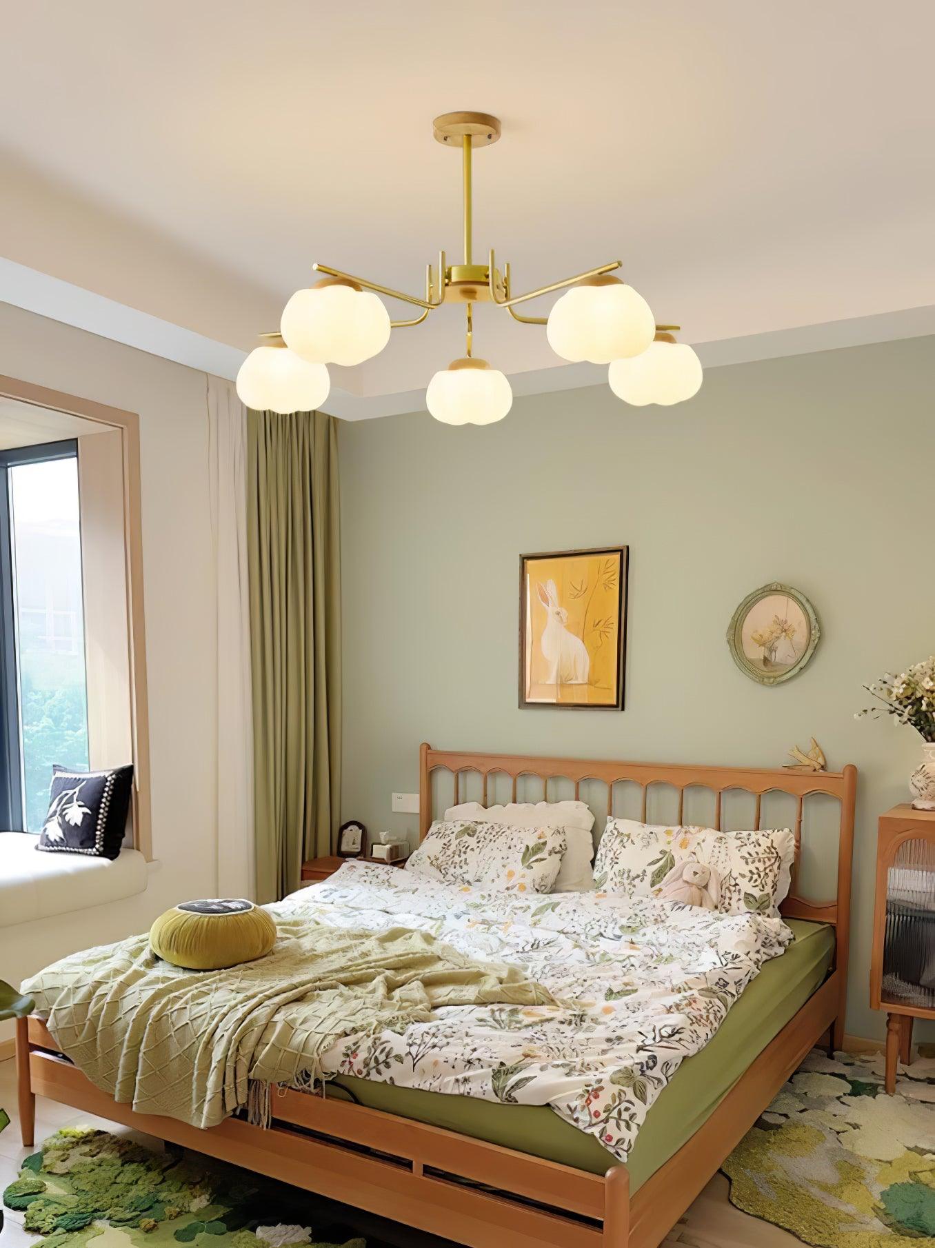 Plastic Cotton Balls Chandelier - YIOSI
