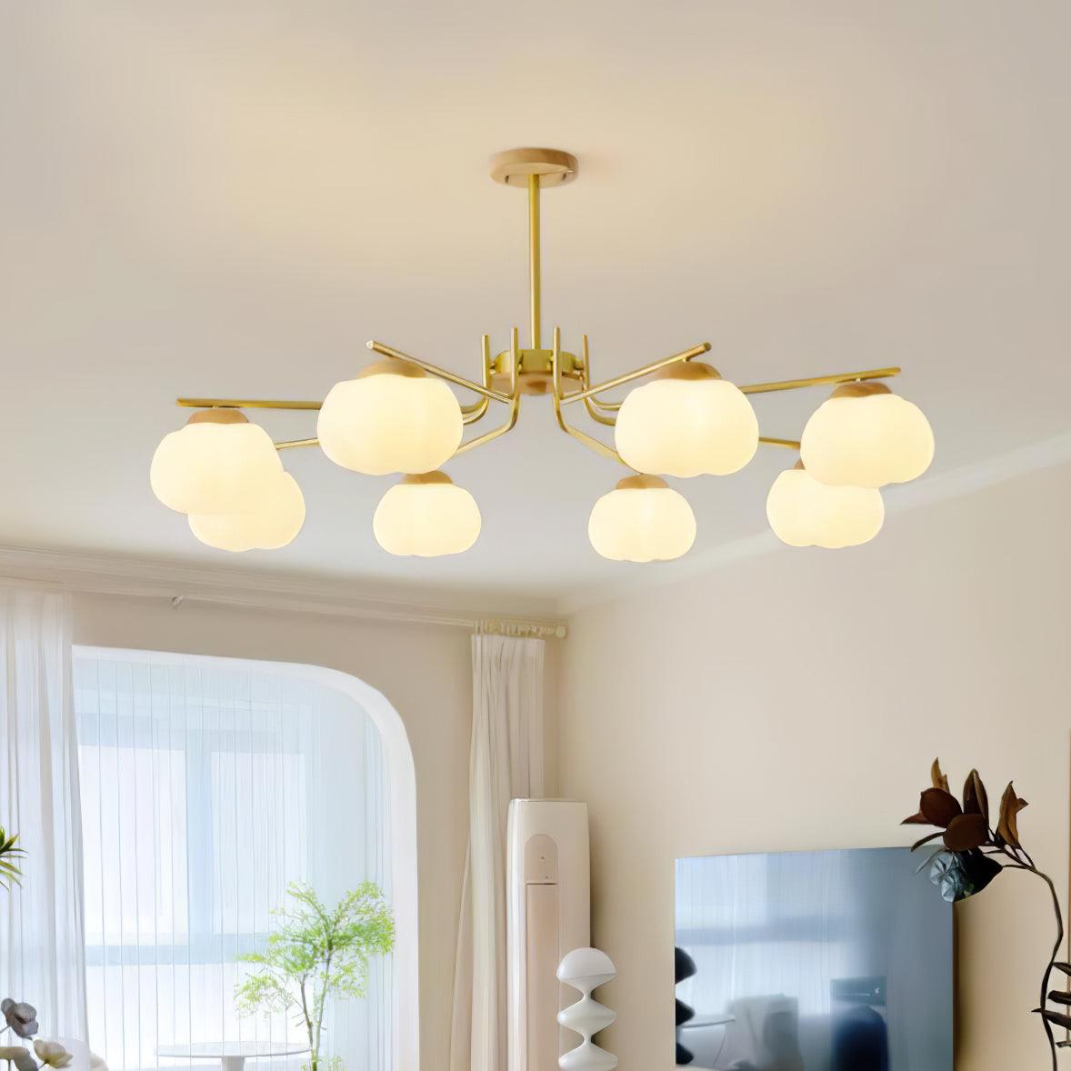 Plastic Cotton Balls Chandelier - YIOSI