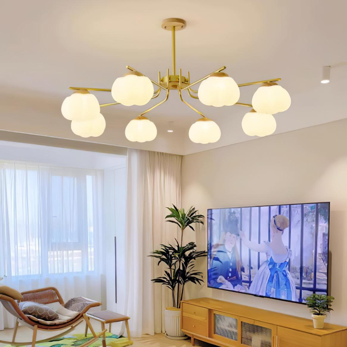 Plastic Cotton Balls Chandelier - YIOSI