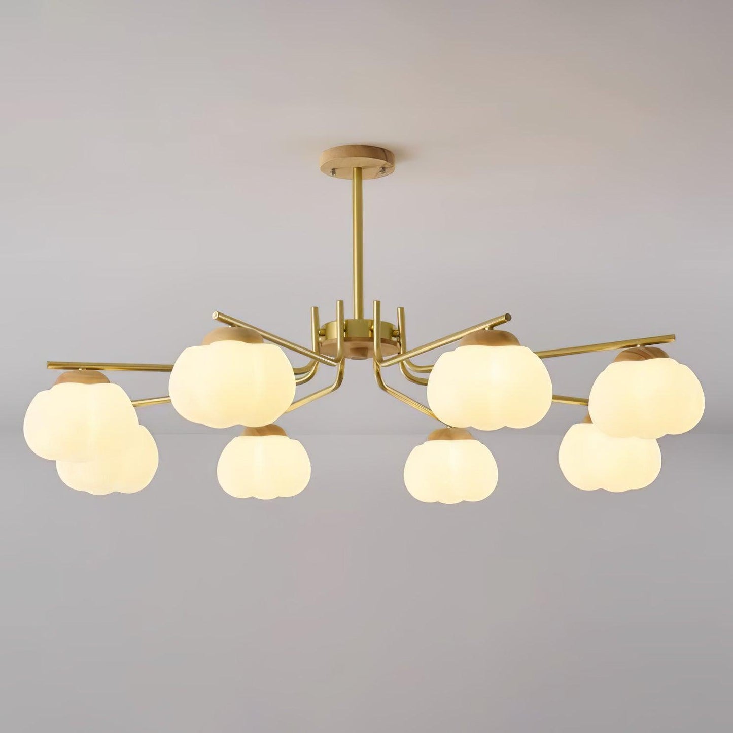 Plastic Cotton Balls Chandelier - YIOSI