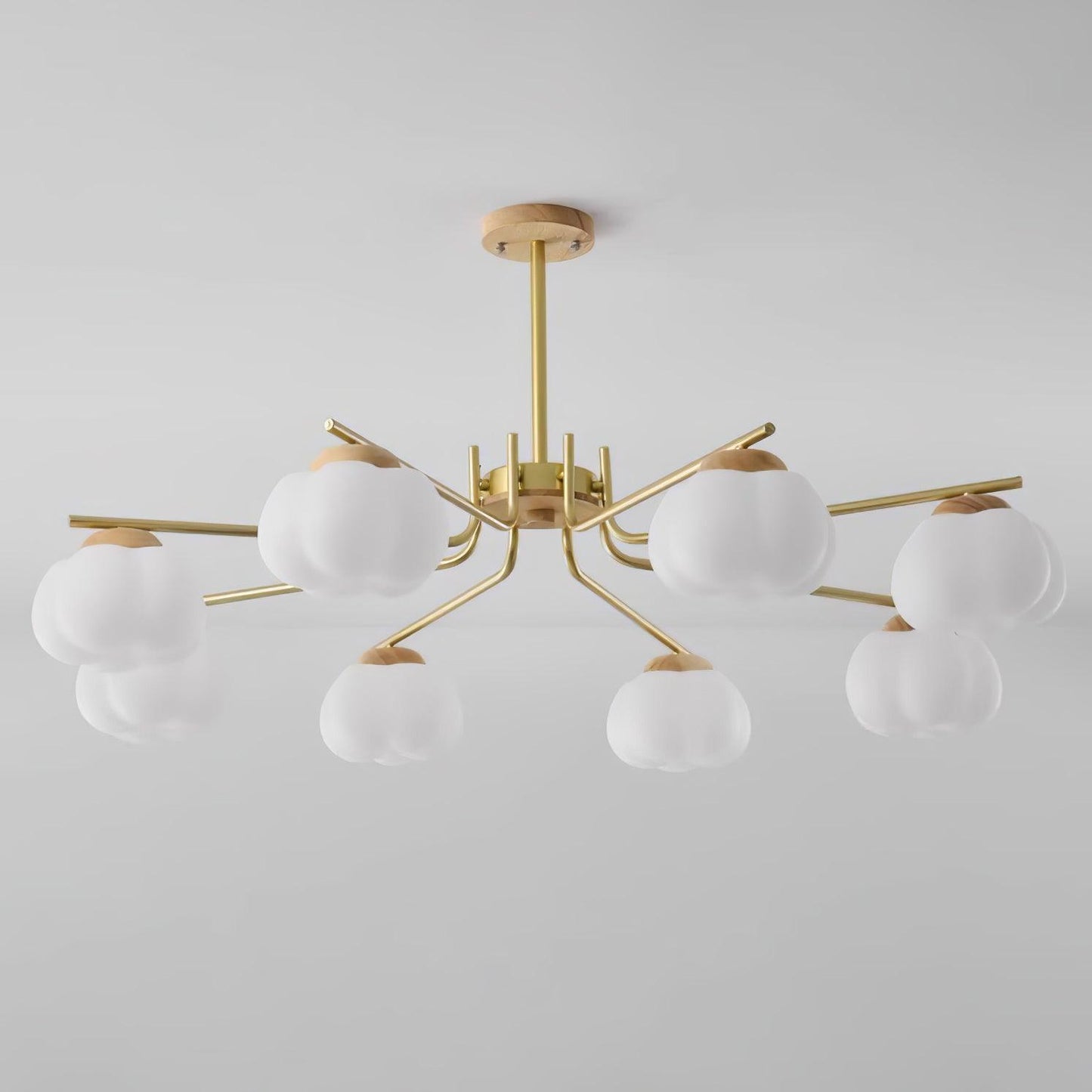 Plastic Cotton Balls Chandelier - YIOSI