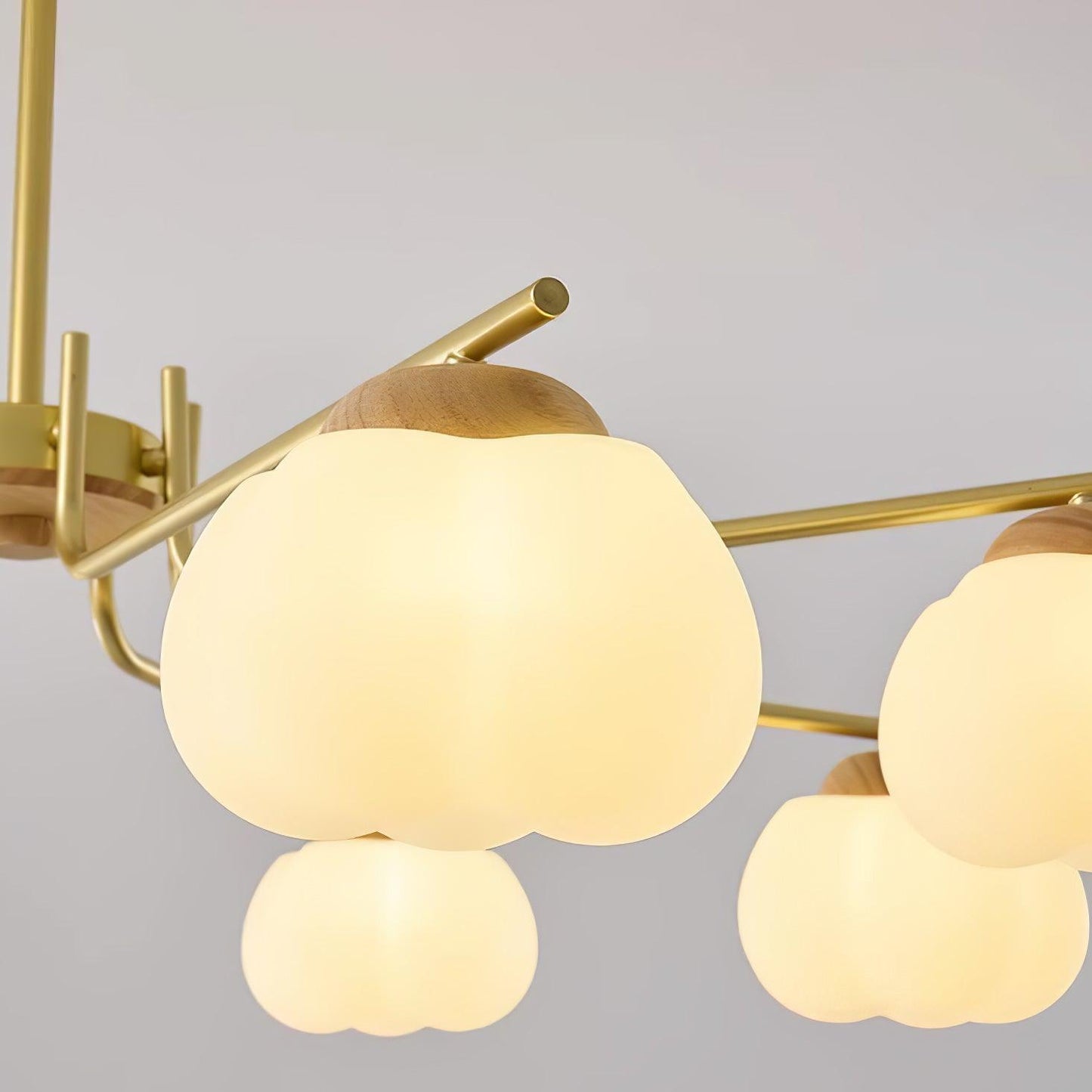 Plastic Cotton Balls Chandelier - YIOSI