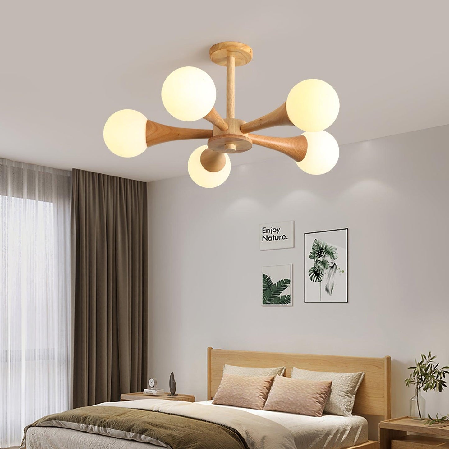 Wooden Nera Chandelier - YIOSI
