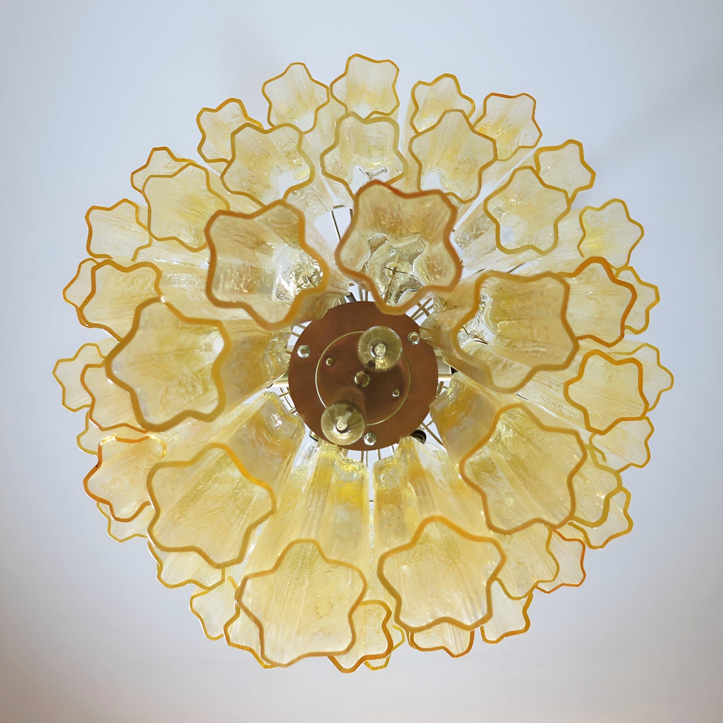Yellow Murano Glass Tube Chandelier - YIOSI
