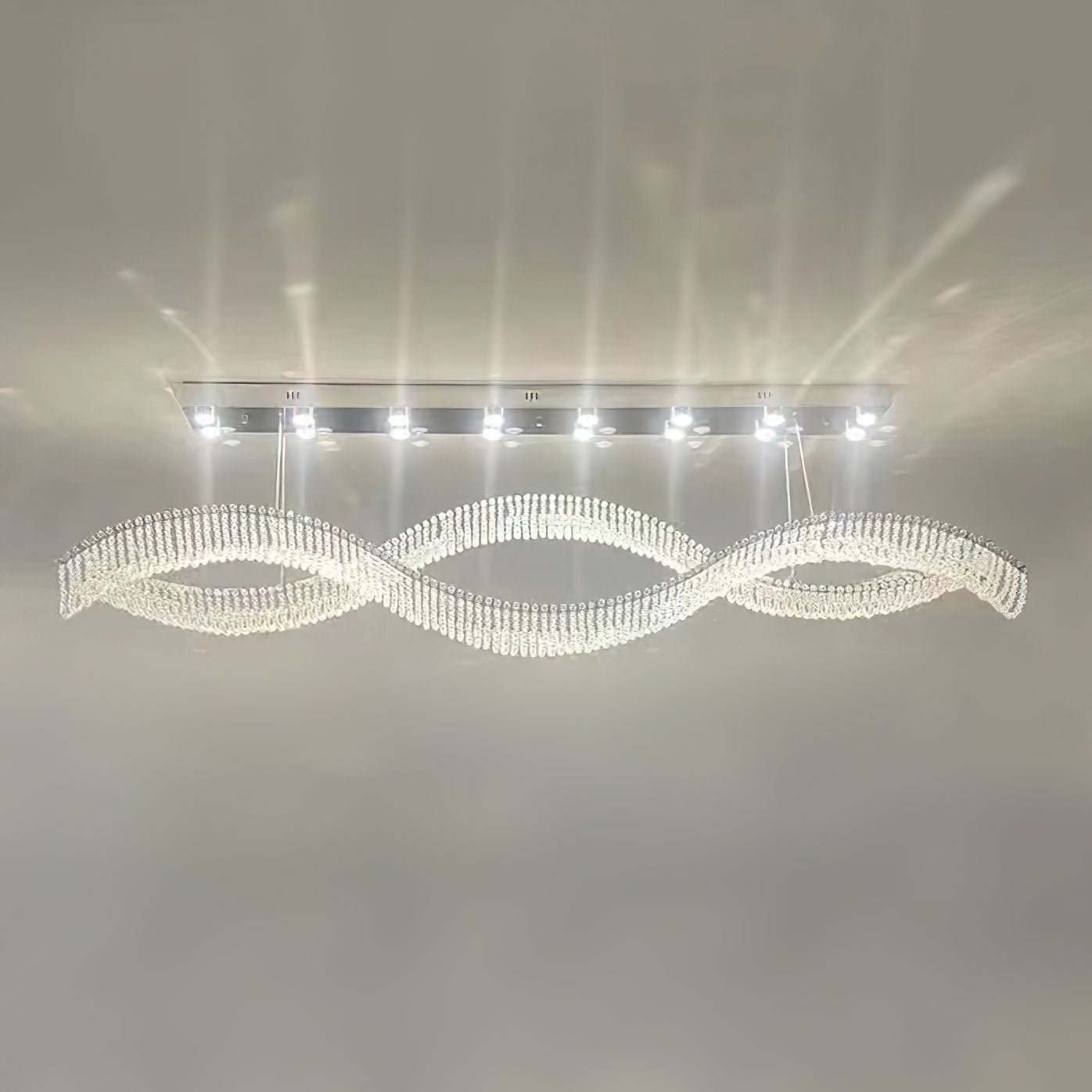 Alon Crystal Chandelier Luxury LED Pendant Light