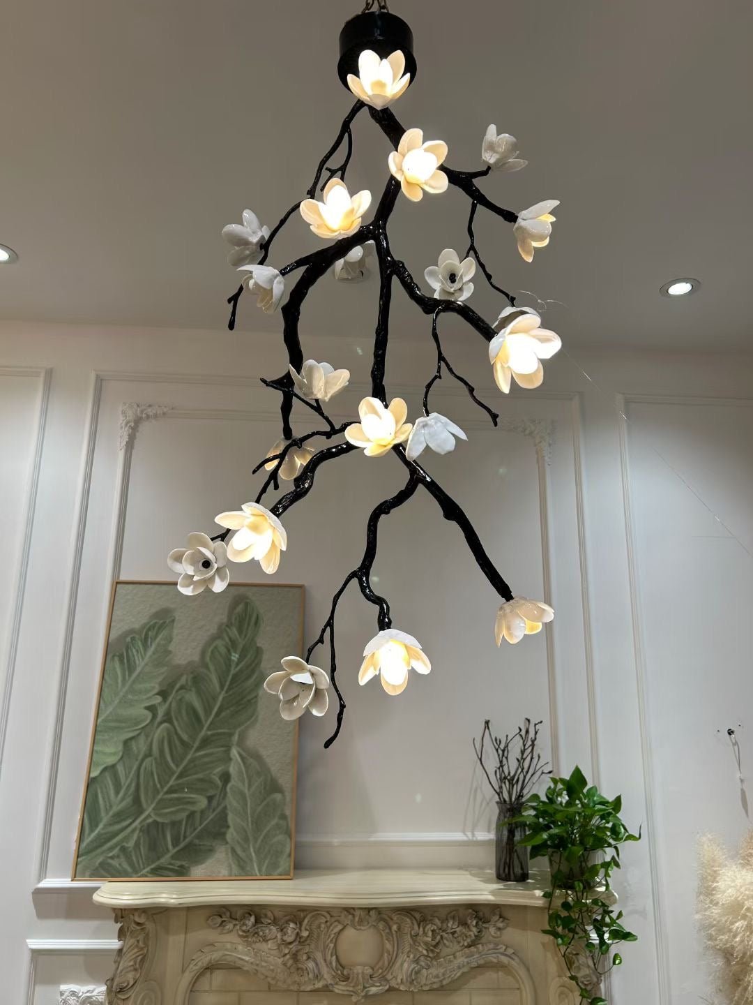 Large Long Branch Flower Chandelier - YIOSI