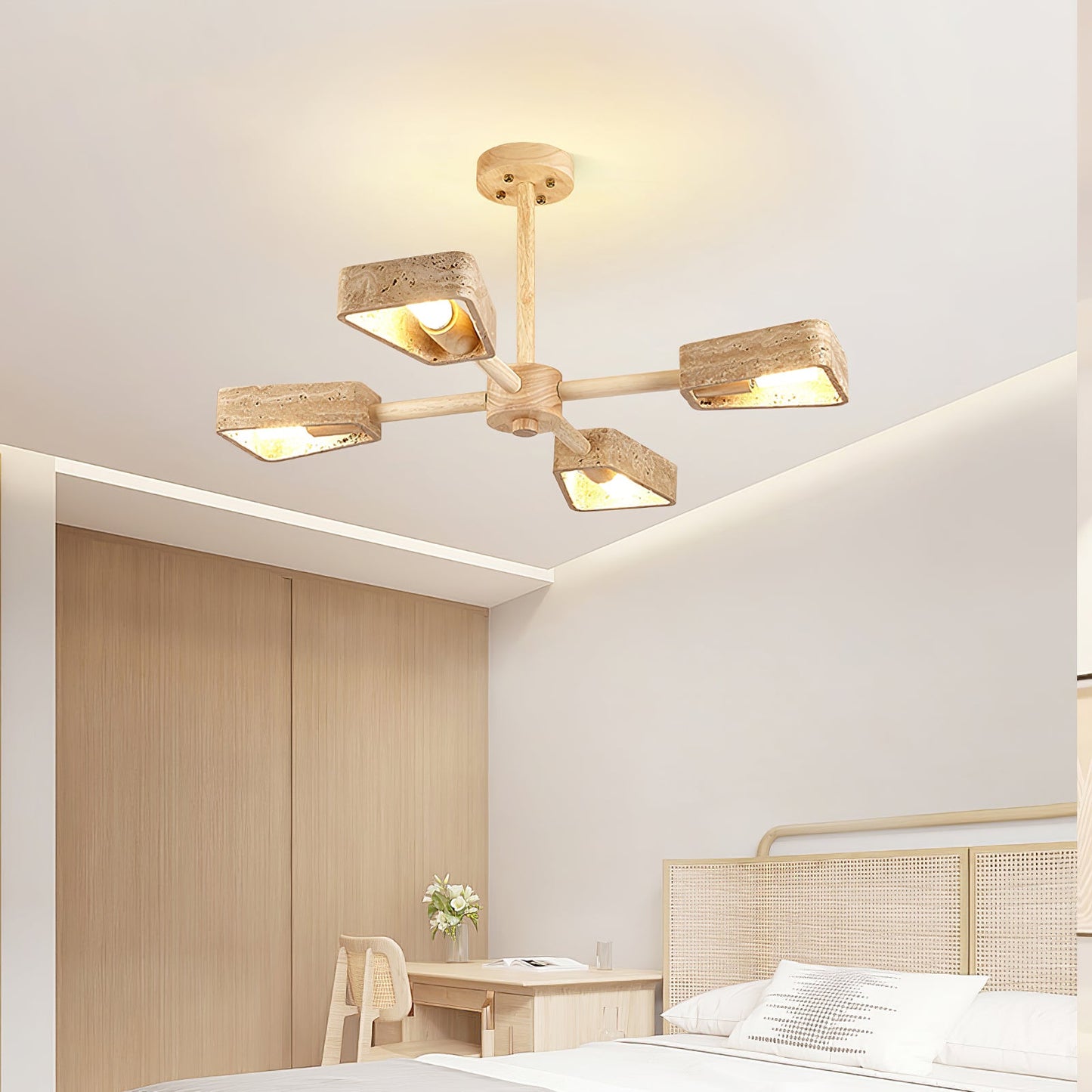 Elementa Travertone Chandelier - YIOSI