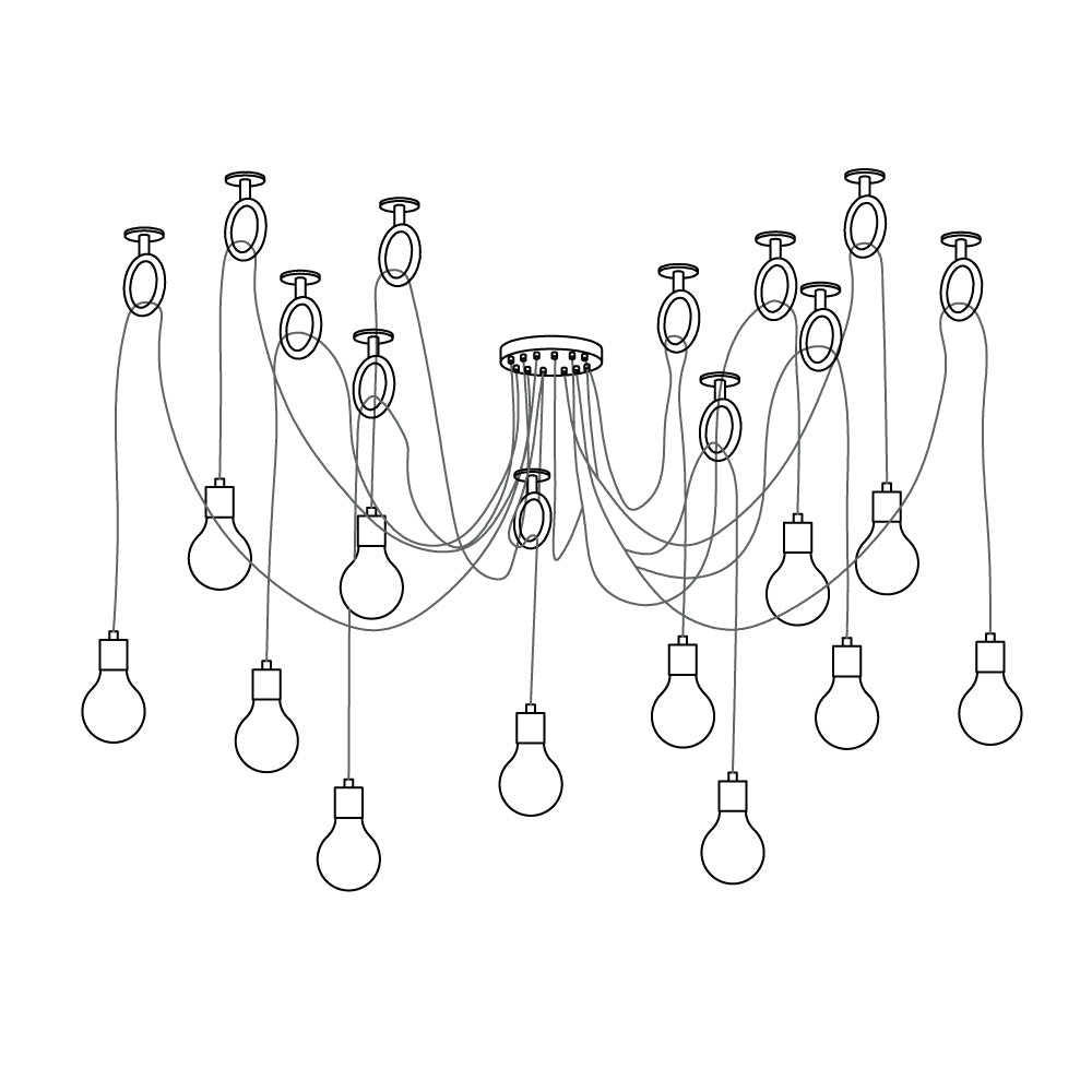 Industrial Spider Chandelier - YIOSI