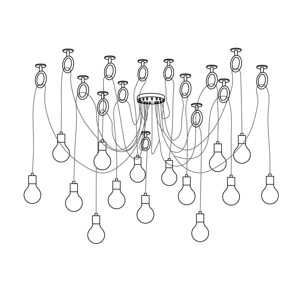 Industrial Spider Chandelier - YIOSI