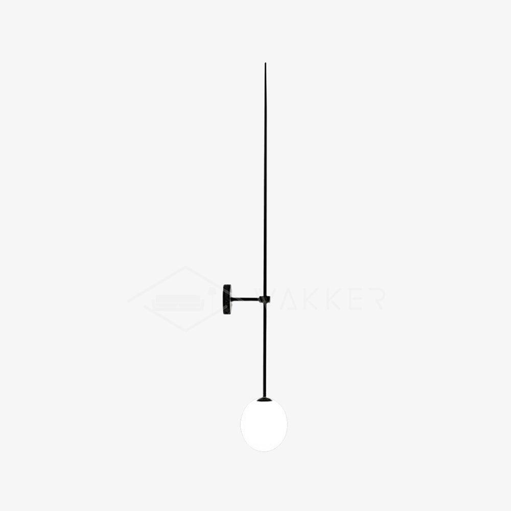 Vakkerlight Mobile Wall Lamp – Sleek Gold & Black Metal Glass Light