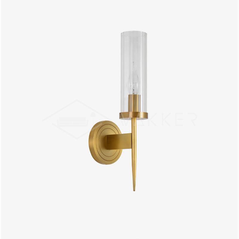 Vakkerlight Alouette Brass Wall Sconce with Dual Head Option