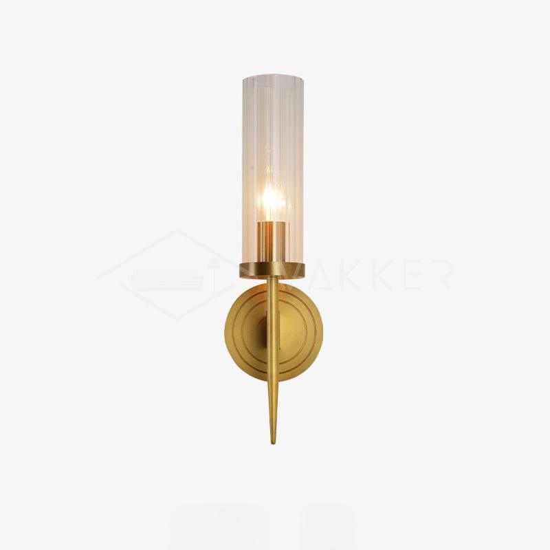 Vakkerlight Alouette Brass Wall Sconce with Dual Head Option