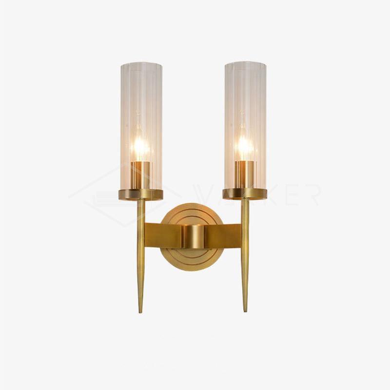 Vakkerlight Alouette Brass Wall Sconce with Dual Head Option