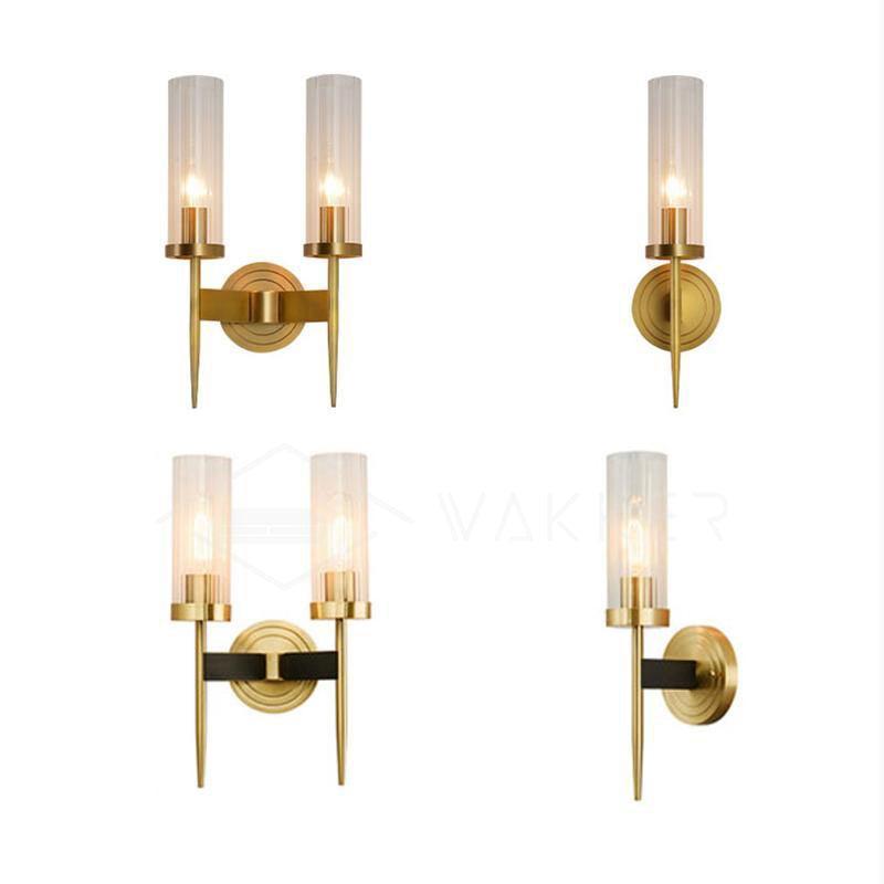 Vakkerlight Alouette Brass Wall Sconce with Dual Head Option