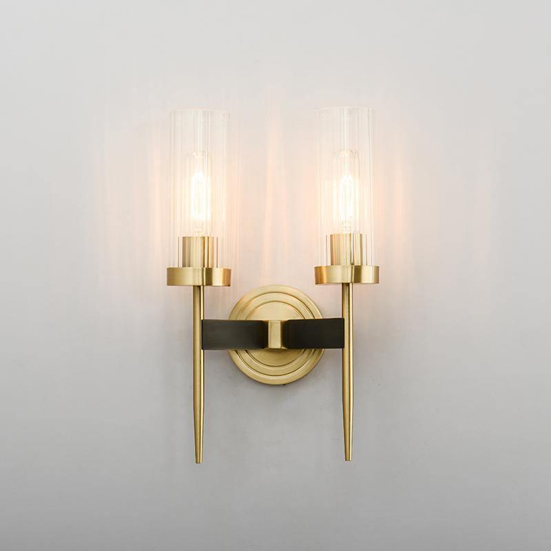 Vakkerlight Alouette Brass Wall Sconce with Dual Head Option
