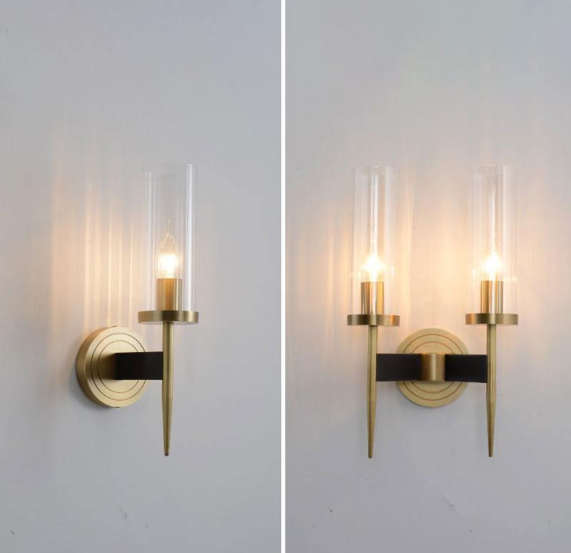 Vakkerlight Alouette Brass Wall Sconce with Dual Head Option