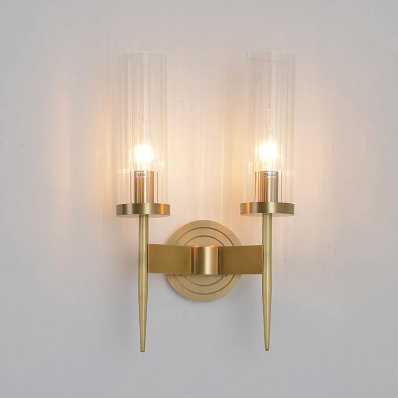 Vakkerlight Alouette Brass Wall Sconce with Dual Head Option