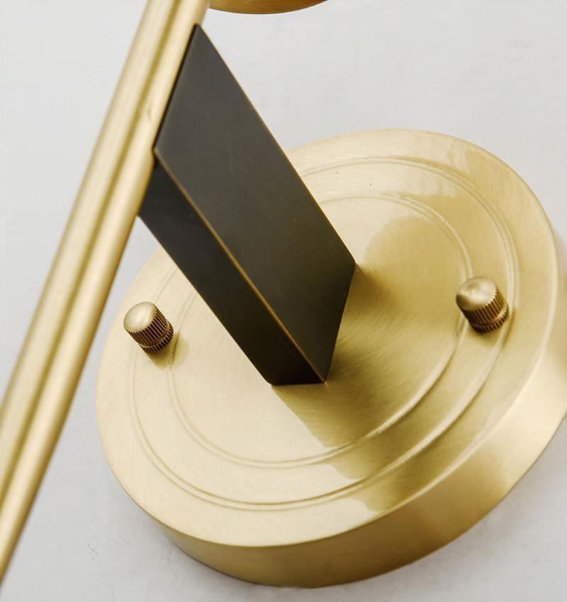 Vakkerlight Alouette Brass Wall Sconce with Dual Head Option