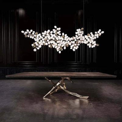 grape linear branch chandelier