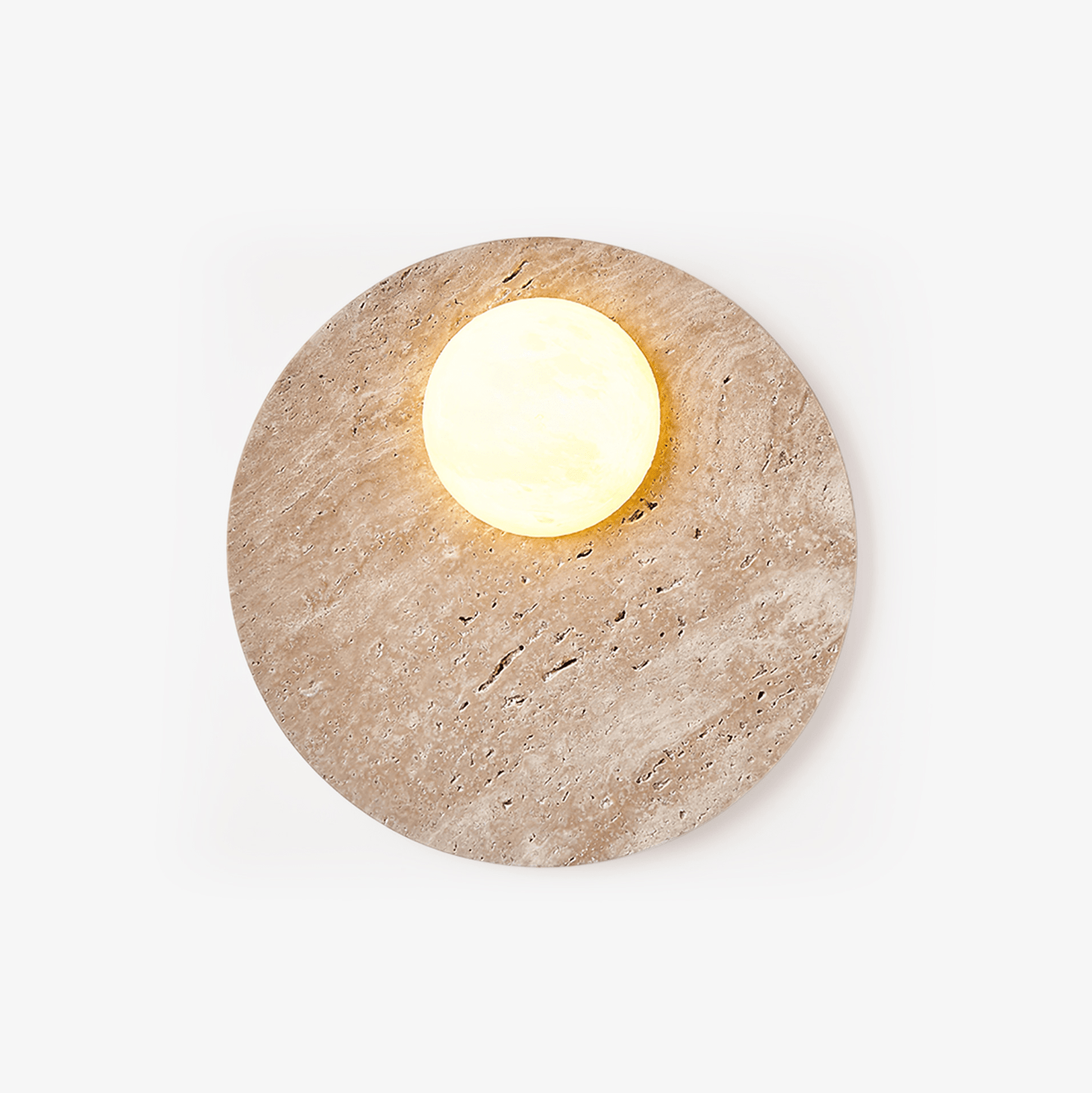 Moonwake Travertine Sconce - YIOSI