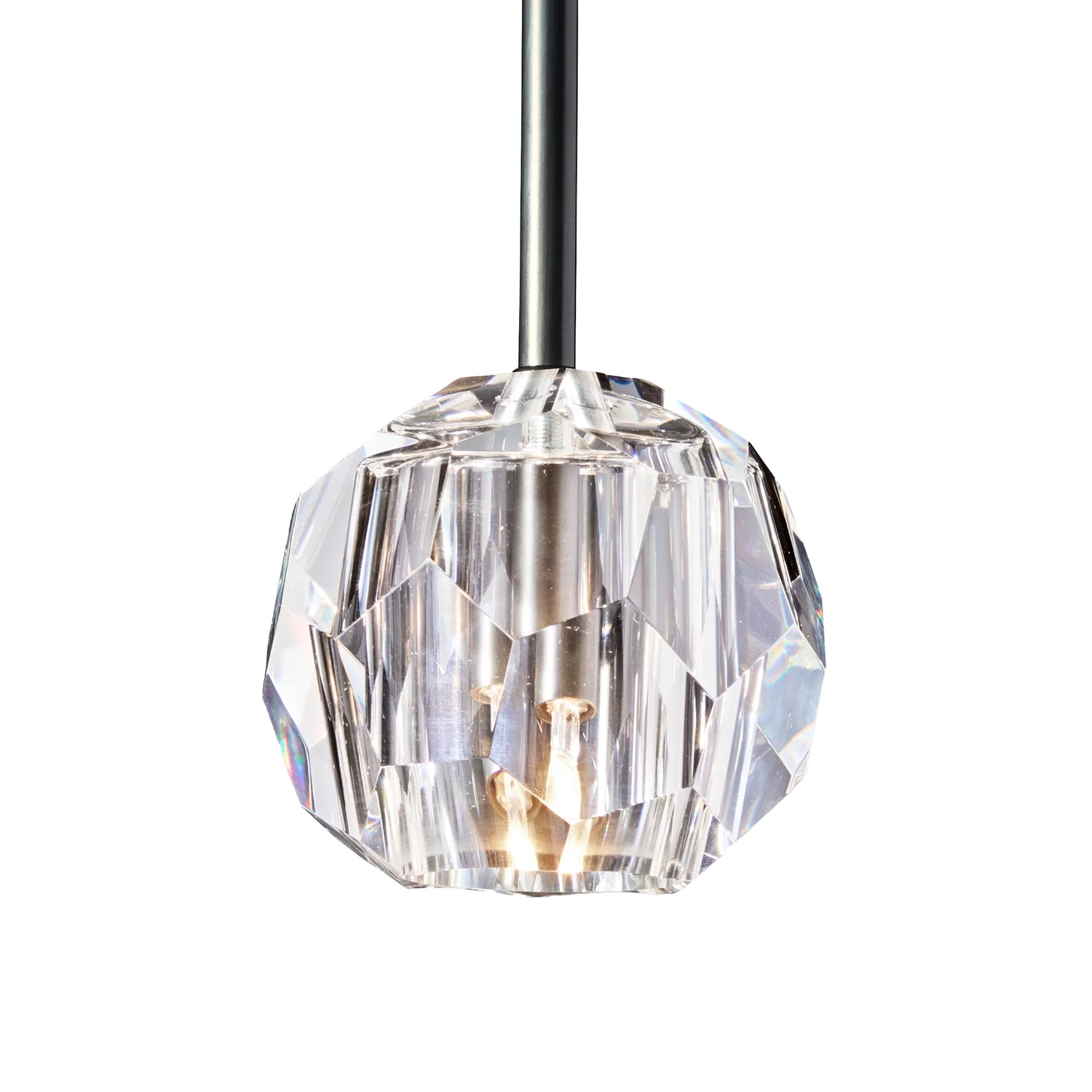 Hexa Globe Rod Pendant - Matte Black