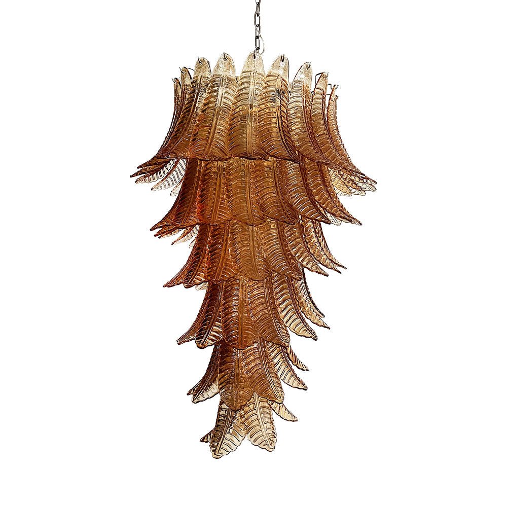 Rosalind Murano Amber Chandelier - YIOSI